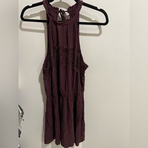 Women’s flowy maroon dress American eagle